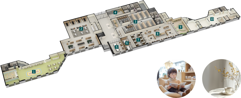 B2F 평면도 아이소메트릭