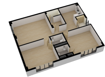 시니어클럽 평면도 아이소메트릭