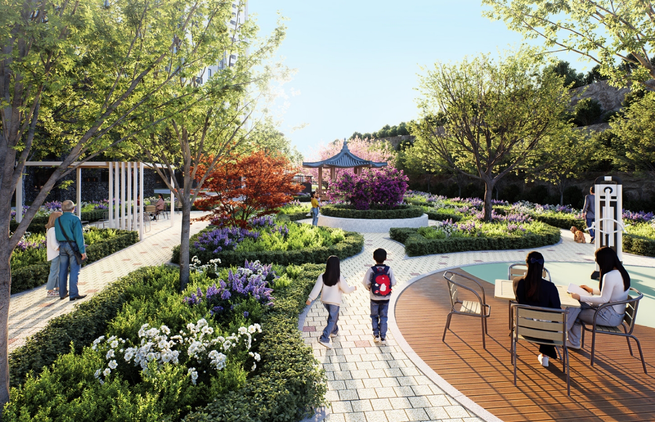 힐링포레스트 및 어린이 놀이터 조감도